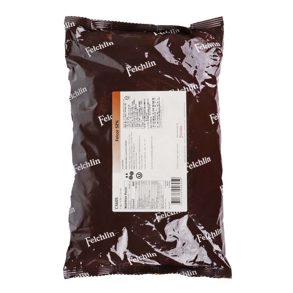 펠크린 다크초콜릿 펠코론도 52% 2kg/ 커버춰 초콜릿