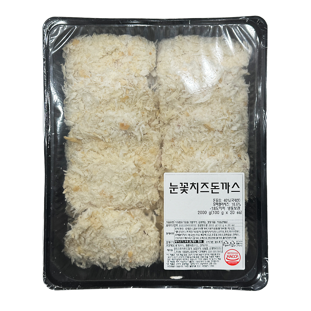 스토리푸드 눈꽃치즈돈까스 2kg(100g x 20ea) /냉동