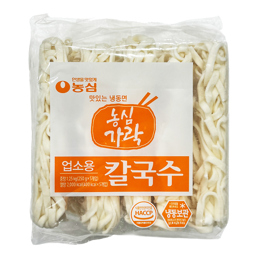농심 냉동 가락칼국수 1.25kg(250g x 5ea) /냉동