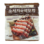 다인 소시지와떡꼬치 1.3kg(130g x 10ea) /냉동/ 떡꼬치 휴게소간식