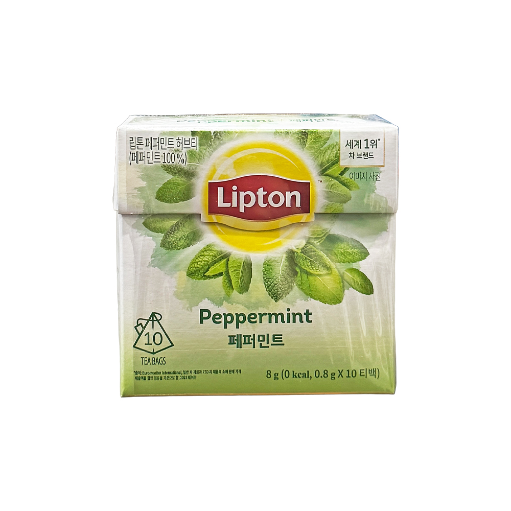 립톤 페퍼민트 허브티 8g(0.8g x 10티백)/ 페퍼민트차