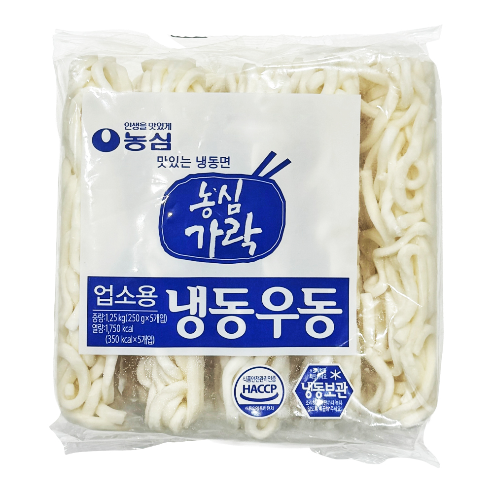 농심 가락냉동우동면 1250g(250g x 5ea) /냉동