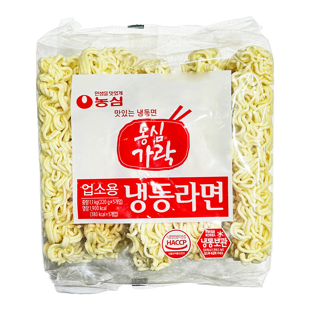 농심 냉동라면 1.1kg (220g x 5ea) /냉동 / 라면사리