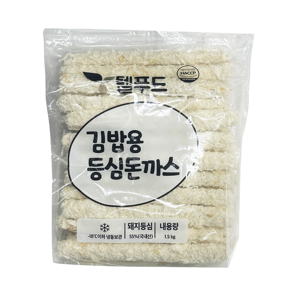텔푸드 김밥용 등심돈까스 1.5kg(50g x 30ea) /냉동