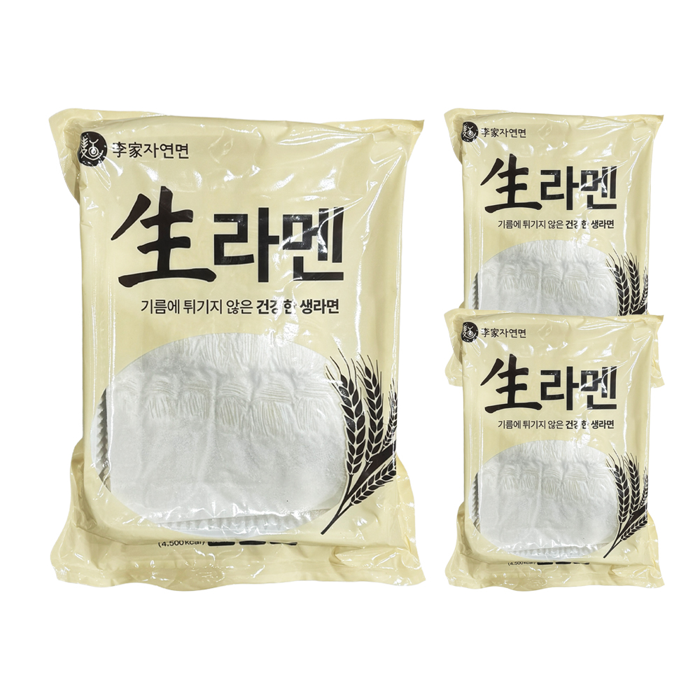 이가자연면 프리미엄 생라멘 6.5kg(130g x 50ea) /한박스 /냉동