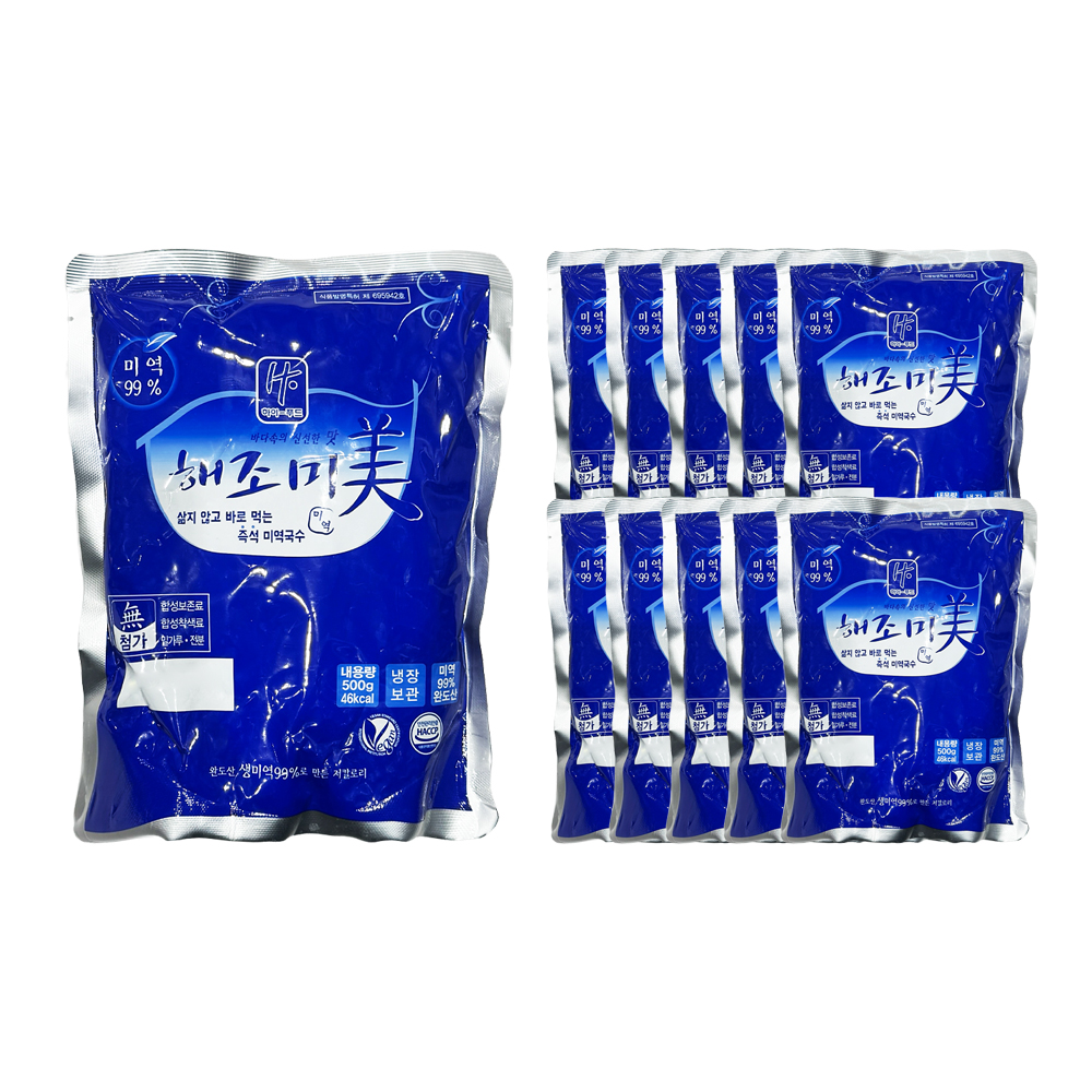 해조미 미역국수 한박스 5kg (500g x 10ea) /냉장