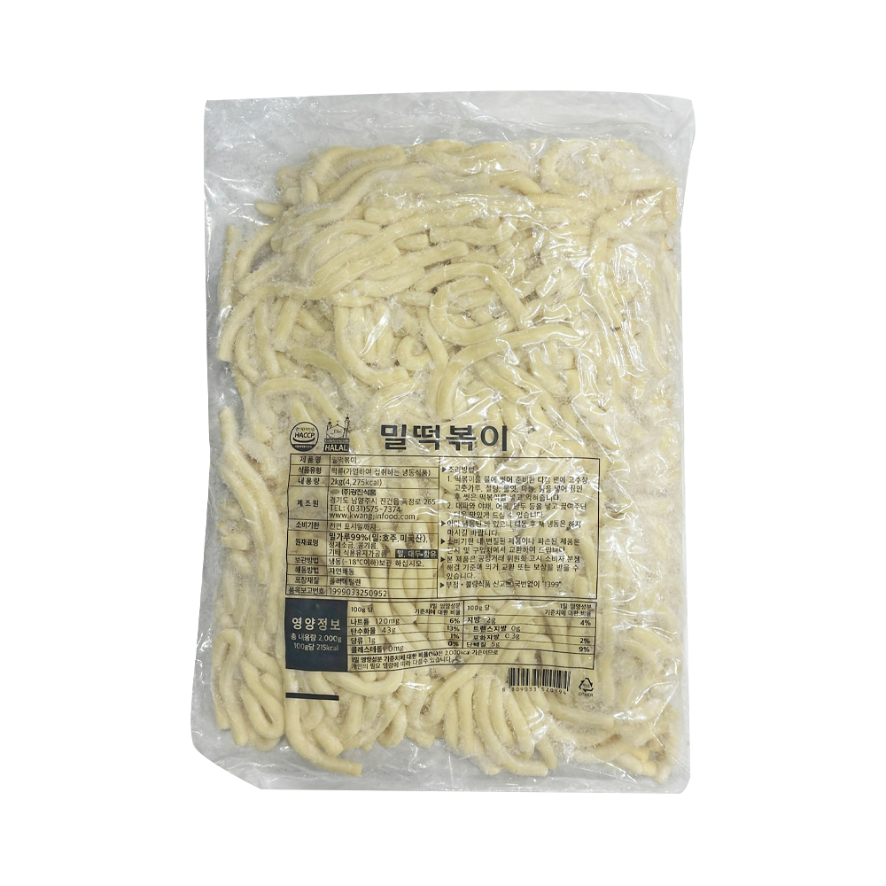 광진식품 누들떡 2kg /냉동