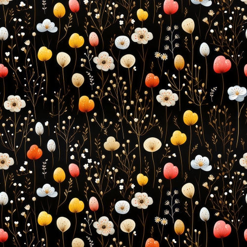 플라워패턴051 꽃무늬벽지&시트지 (호텔/리조트/프렌차이즈/브랜드아파트)