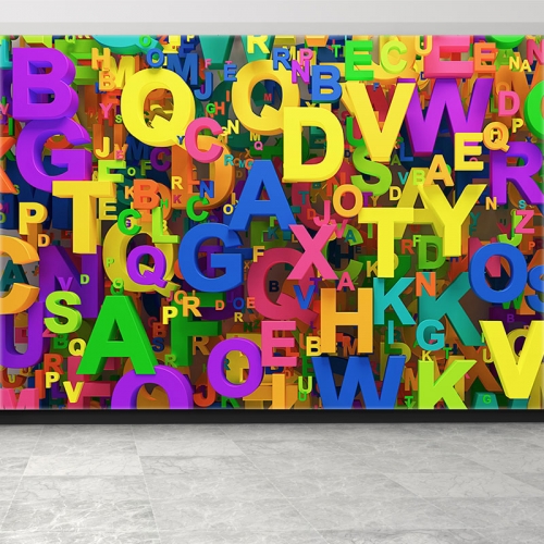 아트알파벳03 뮤럴벽지&시트지