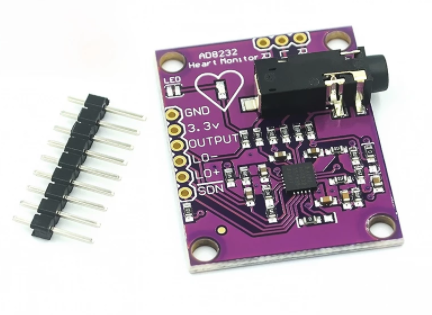 AD8232 Ecg 심장박동 측정모듈 (패드미포함)