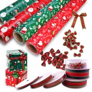 크리스마스포장지 롤포장지 고급포장지 크리스마스리본 시즌 비닐/종이