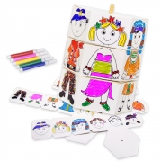 종이입체퍼즐 육각퍼즐 세계의상 DIY 그리기 만들기