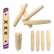 윷만들기 윷놀이 전통놀이 윷꾸미기 공예 공작 - 4개(1조)