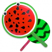 수박부채 만들기 DIY 공예재료 공작재료 미술재료