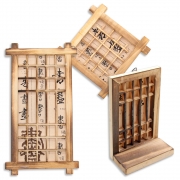 나무문살 전통문살 (마름모)(직사각)(L자) 걸이형 전통공예 나무액자 DIY 인테리어소품