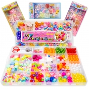 러블리 샤이닝 롤리팝 비즈세트 공예재료 구슬 악세사리 팔찌 목걸이 열쇠고리 만들기 DIY