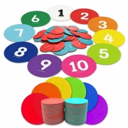 원마커 미니(30입 12cm) 숫자(10입 30cm) 레인보우(6입 25cm) 논슬립 스팟마커 미끄럼방지 체육 스포츠 운동용품 교육 훈련용 단체게임