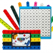 연결큐브 (100P) 수배열판포함 수막대 링크블록 수연결 멀티큐브