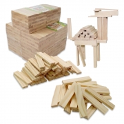 원목 카프라 100P-미송 고급형 교구 교재 건축 쌓기 우드 블럭놀이