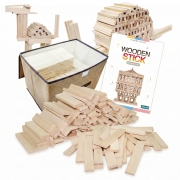 고급형 미송 카프라 500P+활용집(수납장 포함) 건축 쌓기 우드 블럭놀이