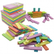 원목 카프라 100P-칼라 고급형 교구 교재 건축 쌓기 우드 블럭놀이