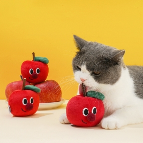 [여기있어] 사과 마따따비 캣닢 인형 고양이 장난감