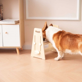 [멍묘인] 밥그릇 물그릇 각도 높이 조절 강아지 고양이 식기 2구