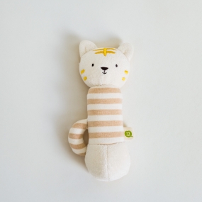 [꼬꼬잠] 오가닉 딸랑이 강아지인형 호랑이