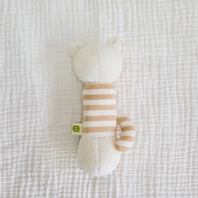 [꼬꼬잠] 오가닉 딸랑이 강아지인형 호랑이