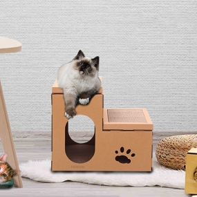 [아서아리] 고양이 DIY 숨숨집 스크래쳐 계단형 하우스