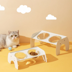 [리엔떼] 아량 중소형견용 높이조절 각도조절 강아지 고양이 밥그릇 물그릇 식기 2구