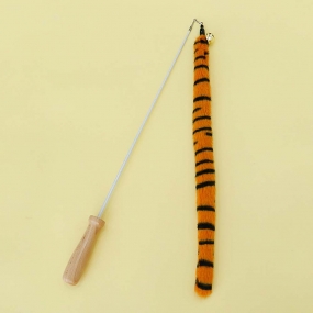 [캣냐옹] 80cm 사파리 테일 낚시대 고양이 장난감 오뎅꼬치